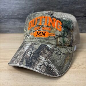 Outing Minnesota Hat‎ Cap Strap Back Brown Green Camo Outdoors